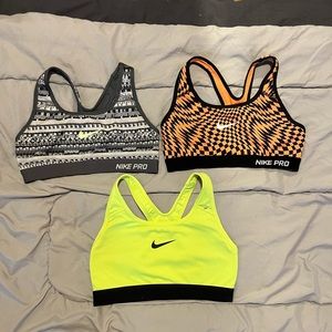 Various Nike sports bras